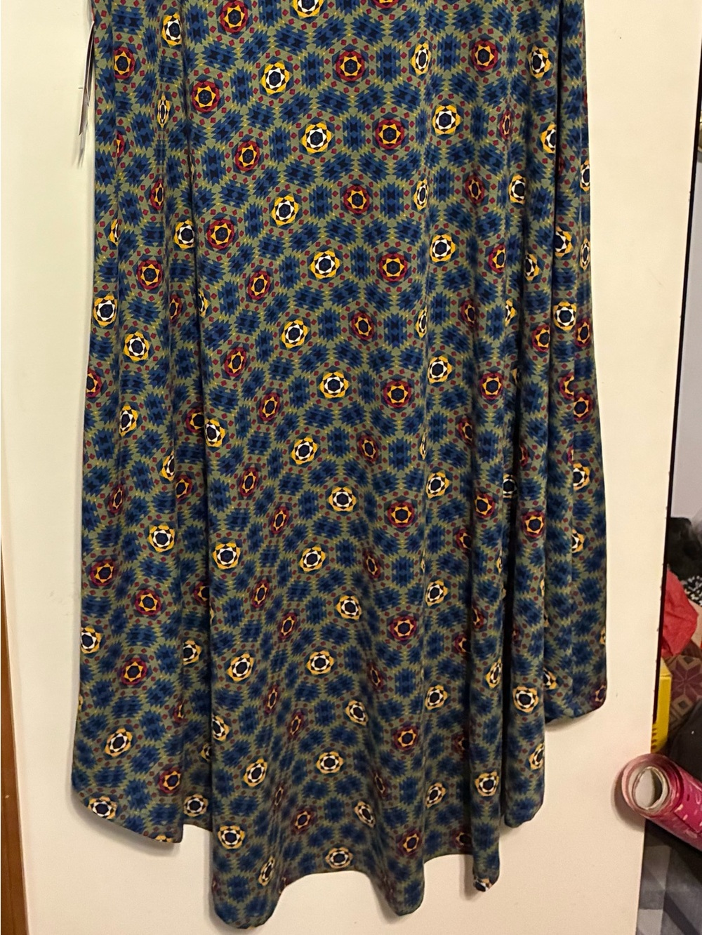 Women’s Blue Geometric Pocket Dress